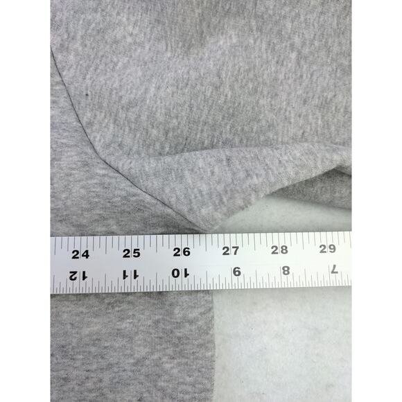 Mens Adidas Pullover Hoodie Size L Gray Big Wraparound Logo Sweatshirt - Picture 11 of 12